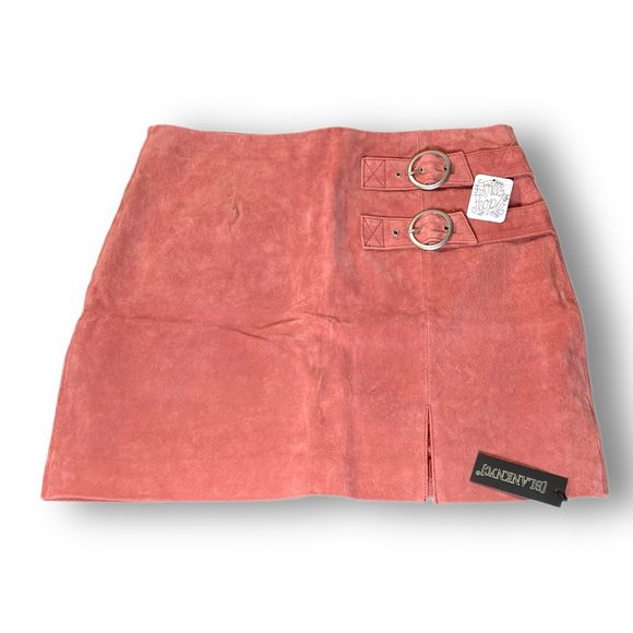 Free People, BLANKNYC, El Dorado Skirt, Dusty Coral, Leather, Mini Skirt, Siz 31 - Picture 4 of 8